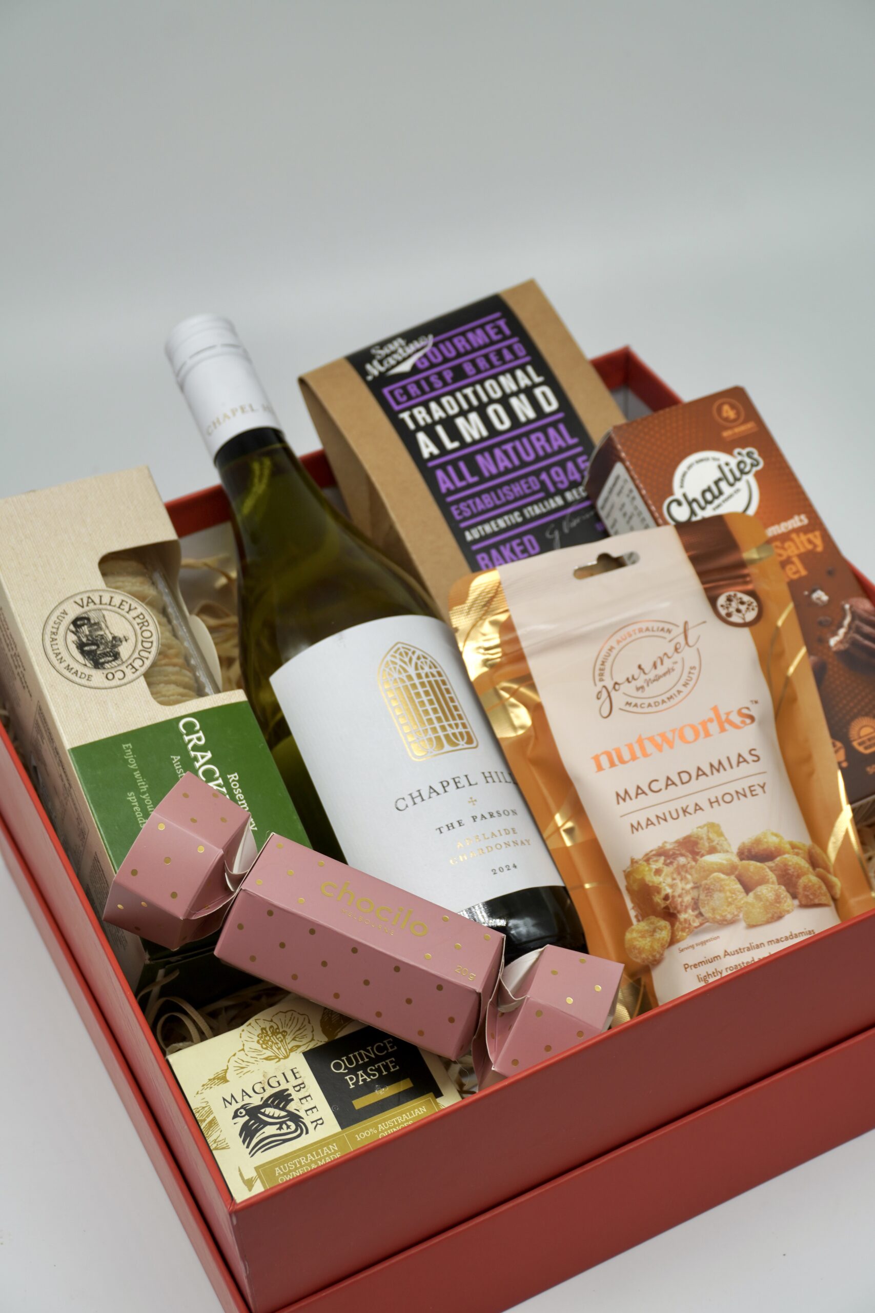 Premium Wine & Gourmet Christmas Gift Box